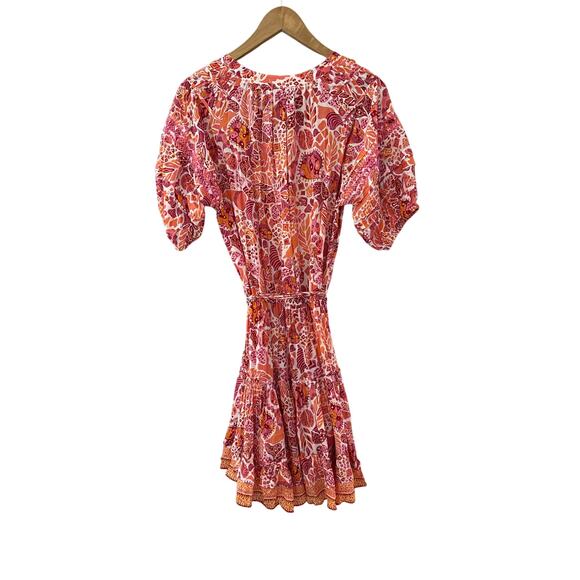 Poupette‎ St. Barth Mini Bona V-Neck in Red Chagal Size Medium - Picture 7 of 13